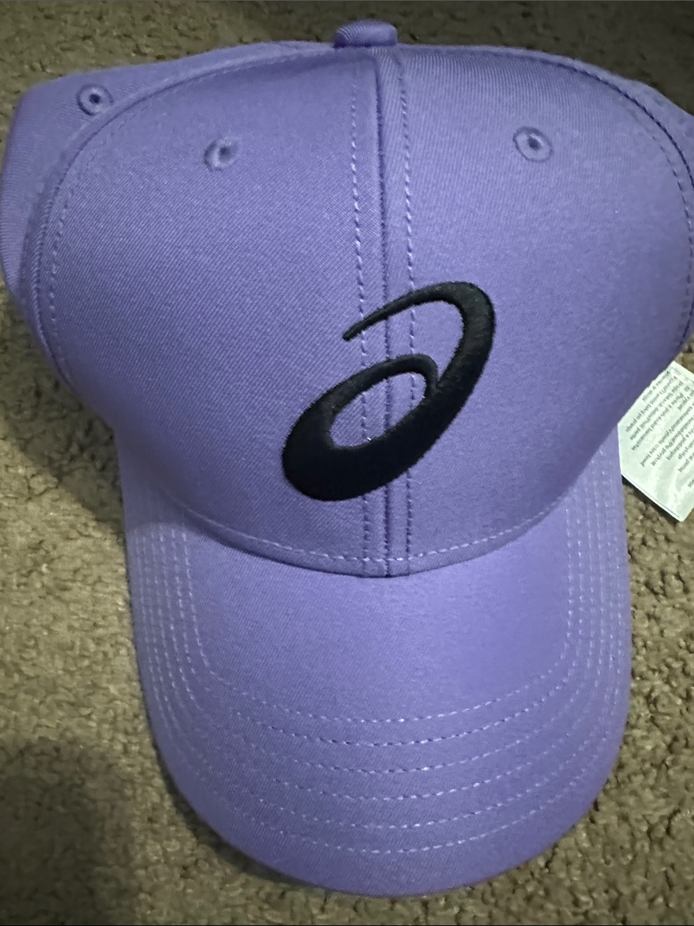 Asics Lavender Baseball Cap with Black Logo